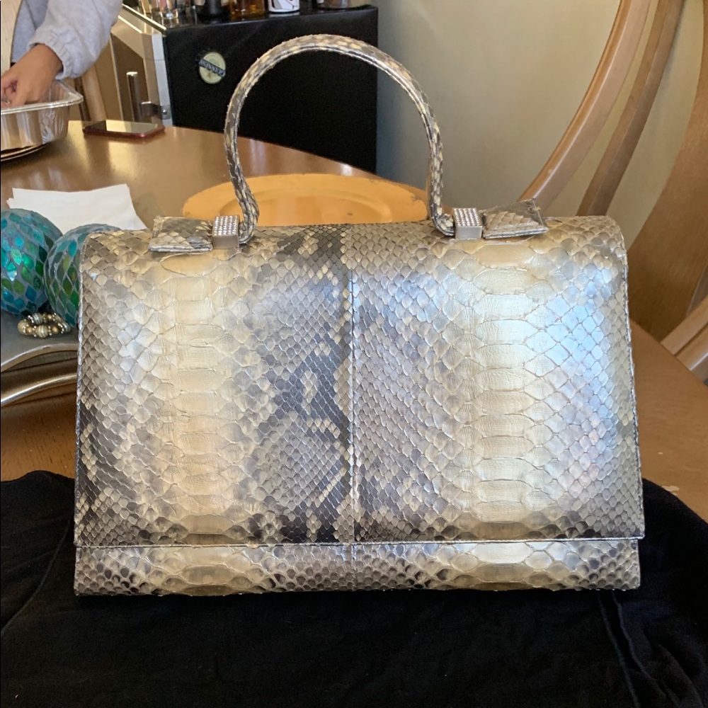 St. John Python Top Handle Bag - image 2